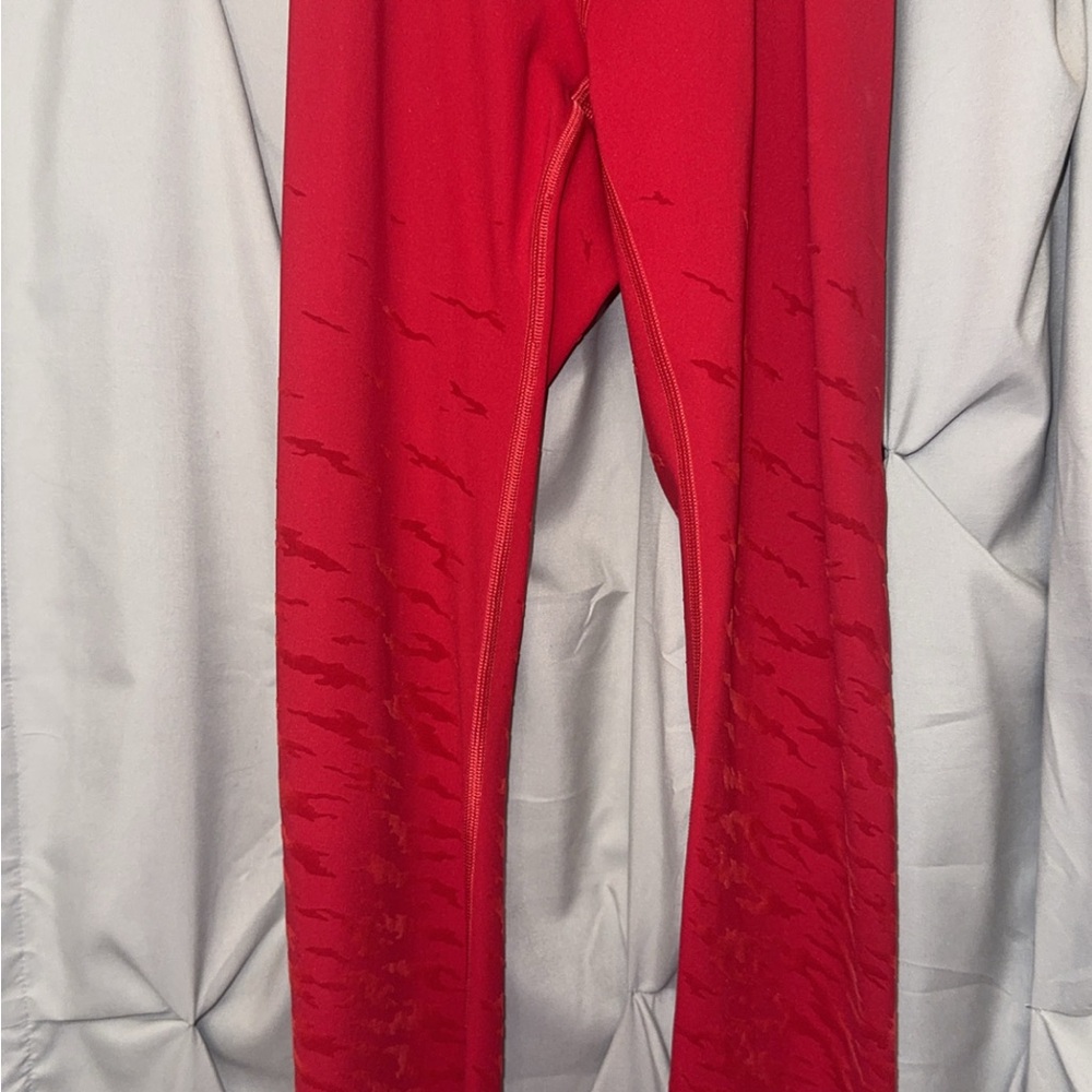 Red Lululemon leggings size 2 (small) worn once washed!